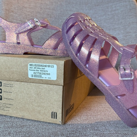 Melissa Shoes - Melissa Glitter Lilac Jelly Fisherman Sandals